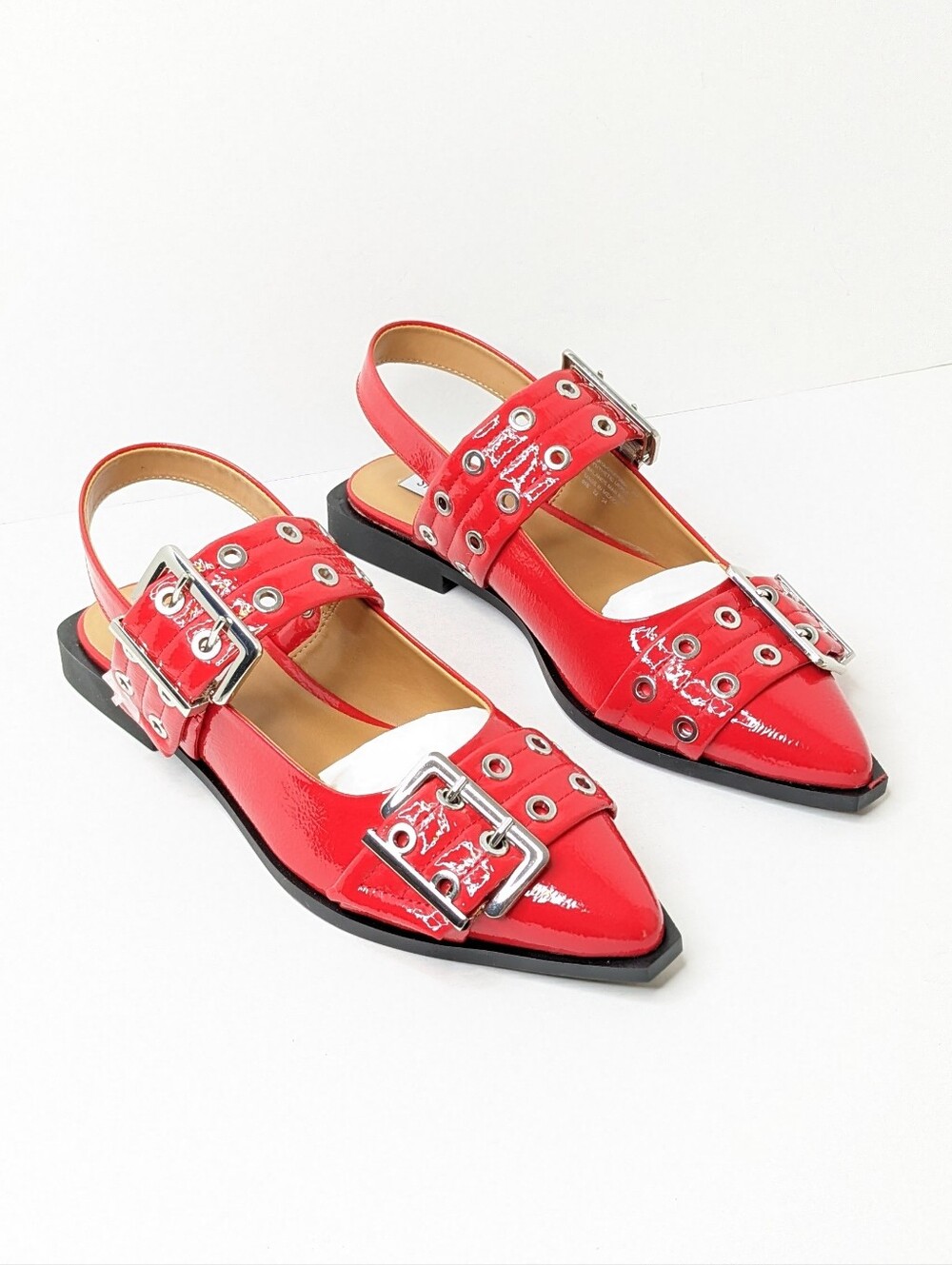 Steve Madden Graya Slingback Flats Red Women's 8